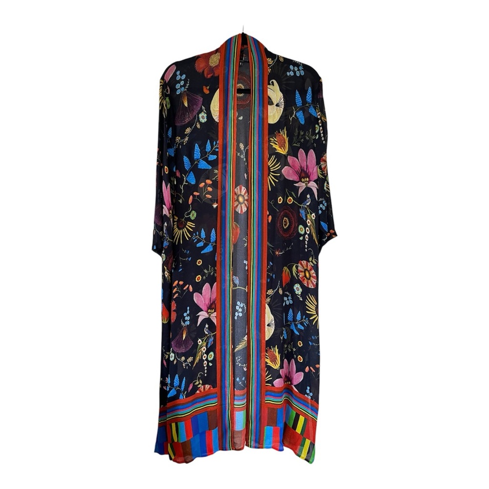 Colorful Floral Kimono Top